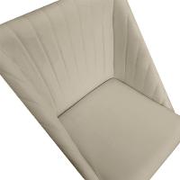 Kit 06 Cadeiras Para Sala De Jantar Ana Base De Ferro Veludo Bege D'classe Decor