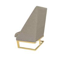 Kit 02 Cadeiras Para Sala De Jantar Ana Base De Ferro Linho Bege D'classe Decor