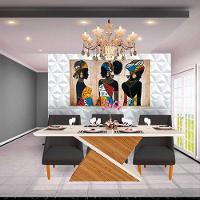 Kit 08 Cadeiras Para Sala De Jantar Ana Pés Palito Linho Grafite D'classe Decor - 6