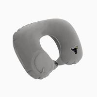 Travesseiro Almofada De Pescoço Inflável E Portátil - Cinza - 1