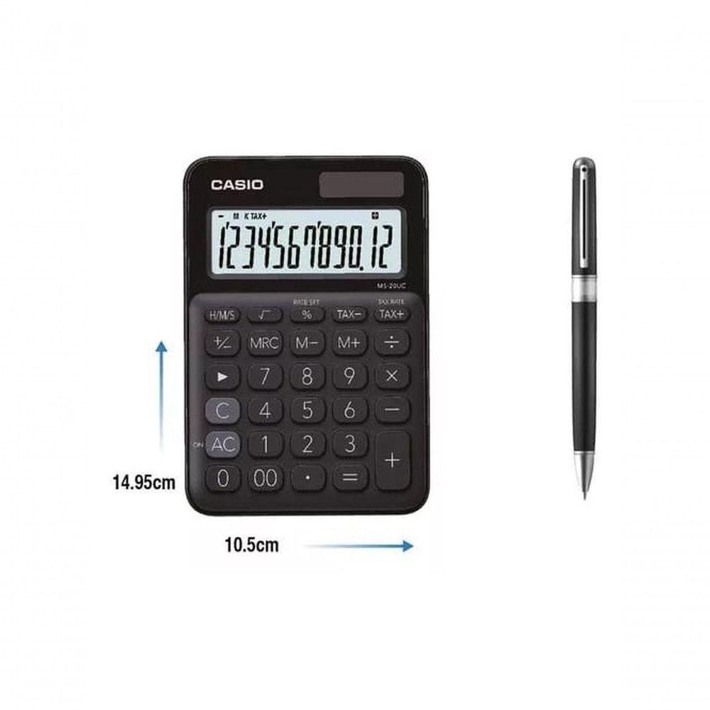 Calculadora De Mesa 12 Dígitos Preta - Ms-20uc-bk-w-dc - 2