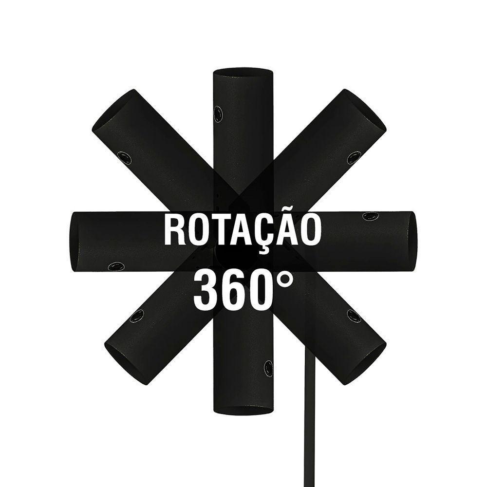 Luminária De Mesa Led Taschibra Ion Recarregável 5v Preto - 5