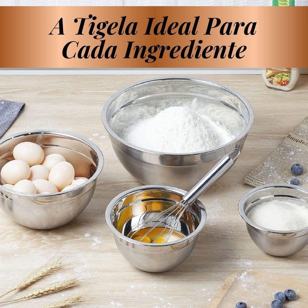 Tigela Inox Bowl Multiuso Profissional - 20cm - 4
