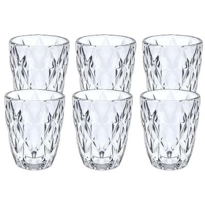 Conjunto 6 Copos De Vidro Diamond 270ml - Sofisticação e Elegância