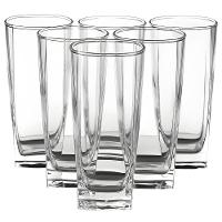 Jogo 6 Copos Quadrado Texas Vidro 320ml - Elegância e Versatilidade - 1