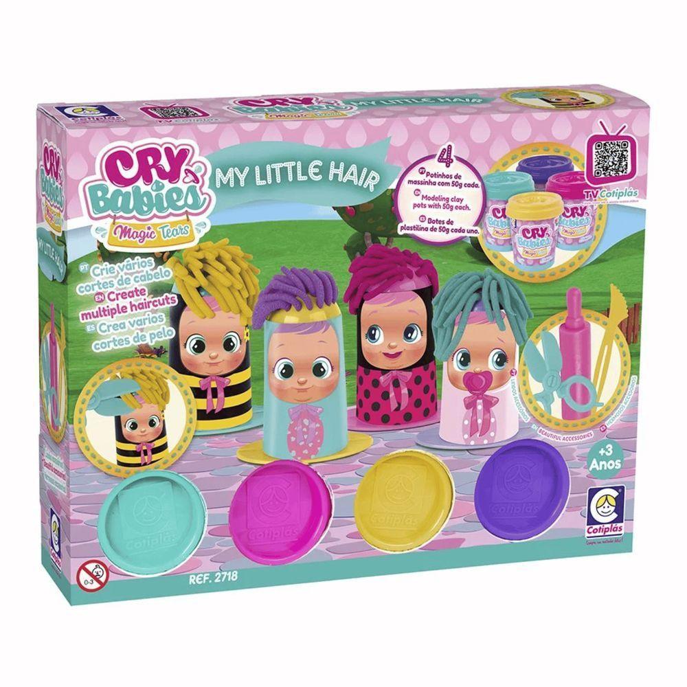 Kit Massinha De Modelar Cry Babies My Little Hair - Cotiplas - 1