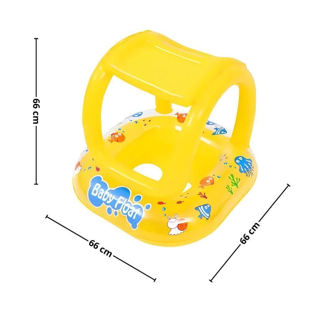 Boia Inflável Com Cobertura E Assento Para Bebê - Proteção Total - 4