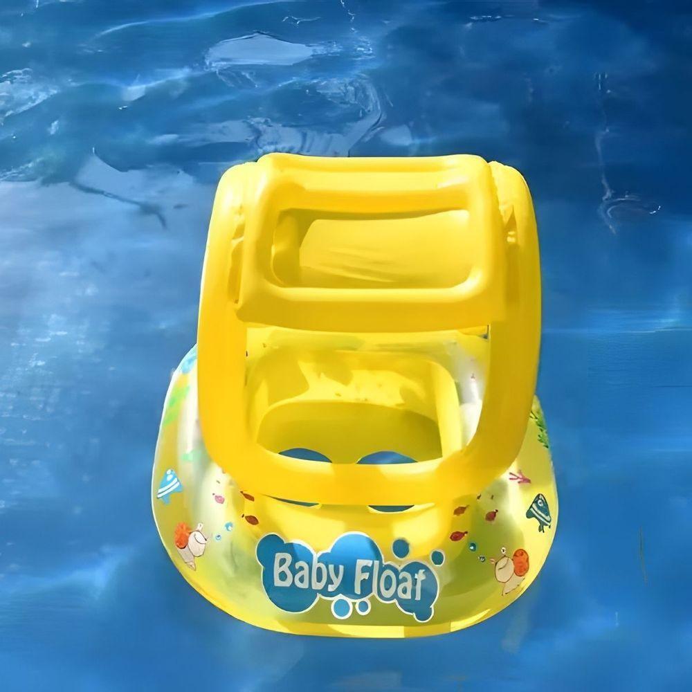 Boia Inflável Com Cobertura E Assento Para Bebê - Proteção Total - 5