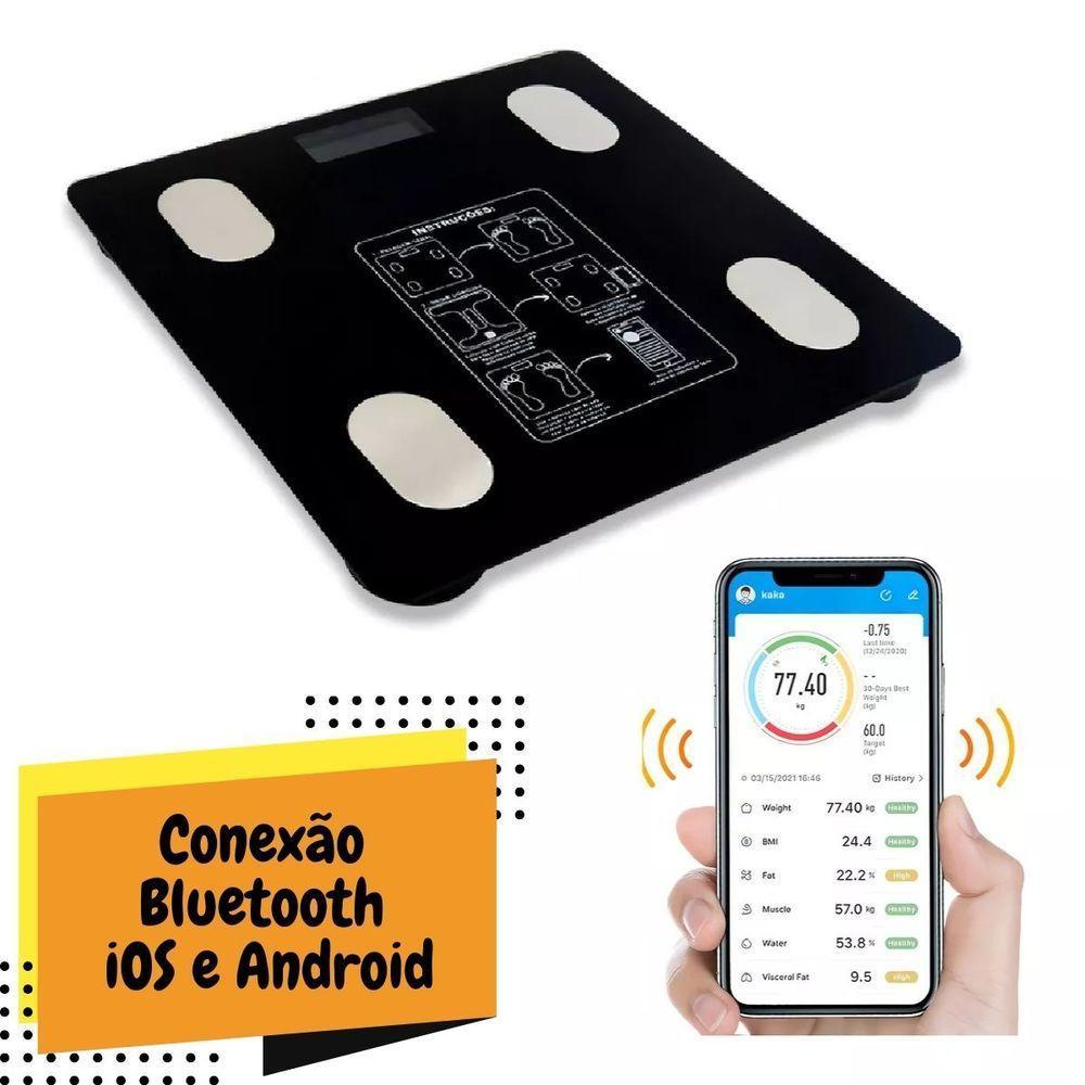 Balança Digital Com Bioimpedância Bluetooth - Alta Precisão - 2