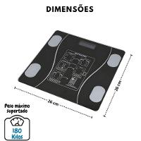 Balança Digital Com Bioimpedância Bluetooth - Alta Precisão - 5