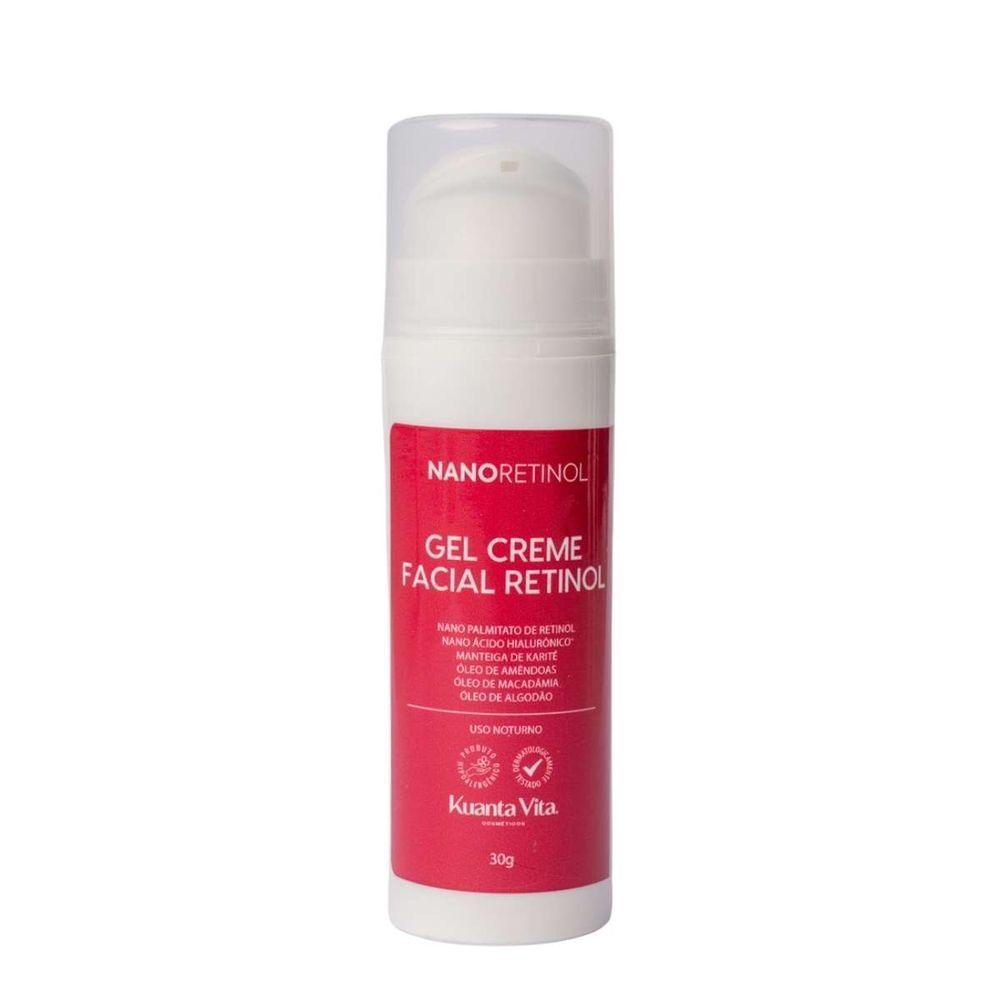 Gel Creme Facial Com Retinol 30g Kuanta Vita Anti-idade e Renovação Celular - 1