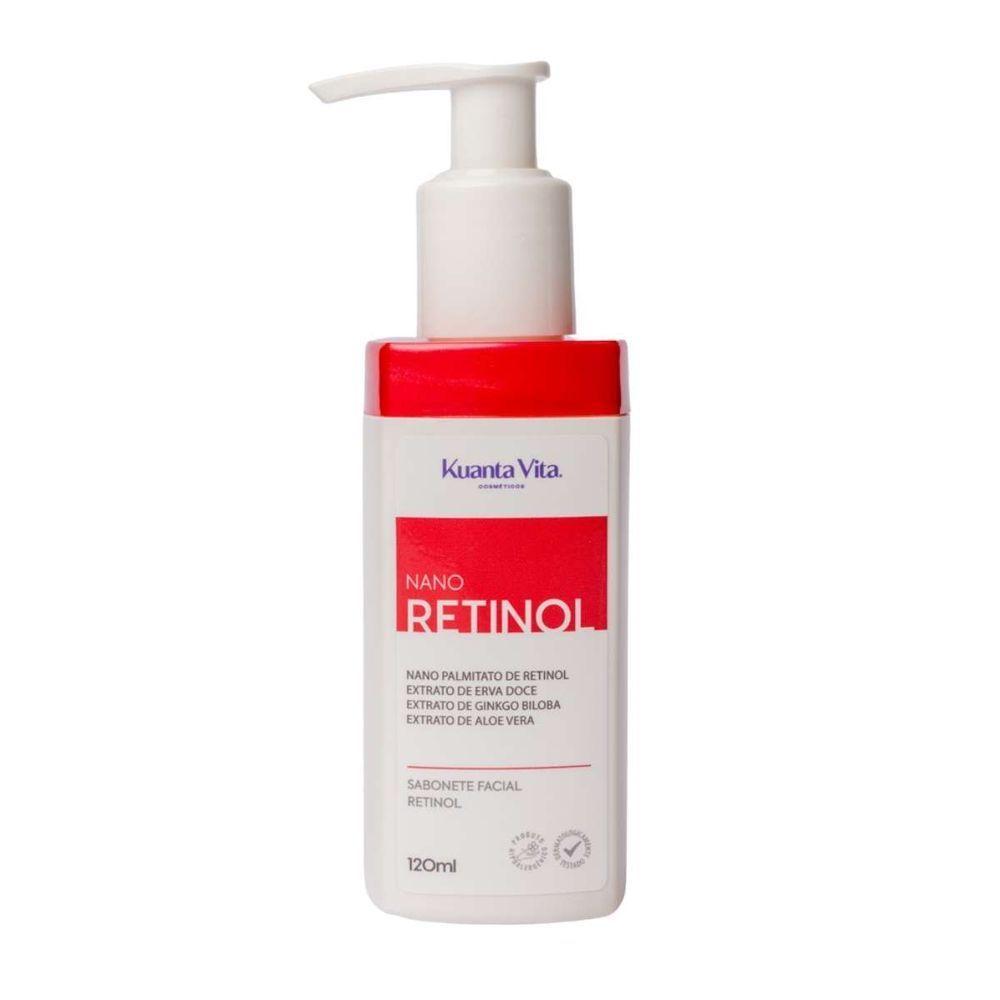 Sabonete Facial Com Retinol 120ml Kuanta Vita Antirrugas e Antissinais Diário - 1