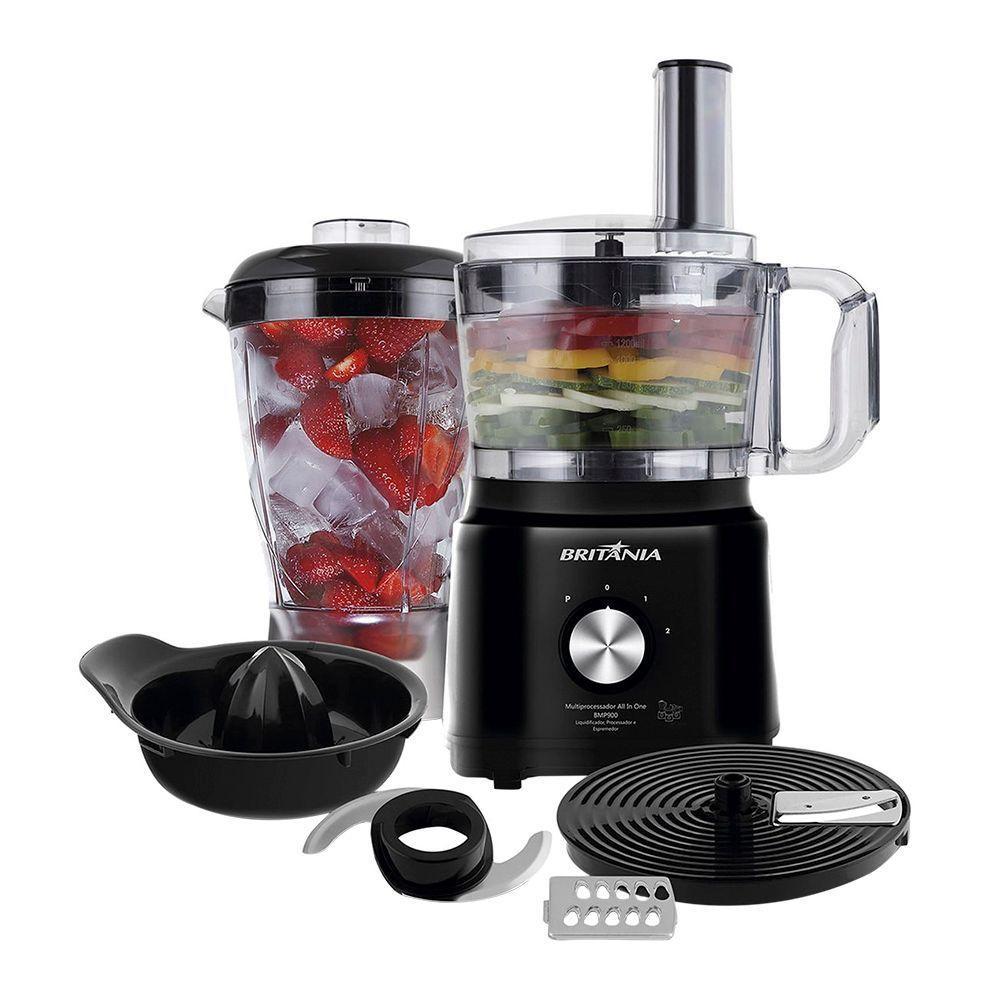 Multiprocessador De Alimentos Britânia All In One Bmp900p Preto 127v - 2