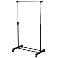 Arara Guarda Roupas Com Sapateira Portatil Cabideiro Regulavel Cromado Varal Com Rodinhas Completa - 2