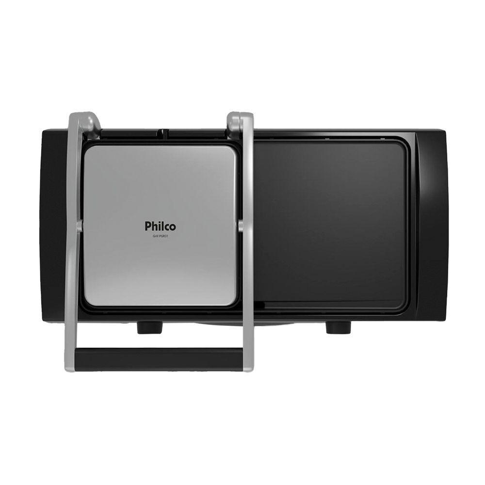 Grill Philco Pgr31 2 Em 1 Inox - Preto 127v - 2