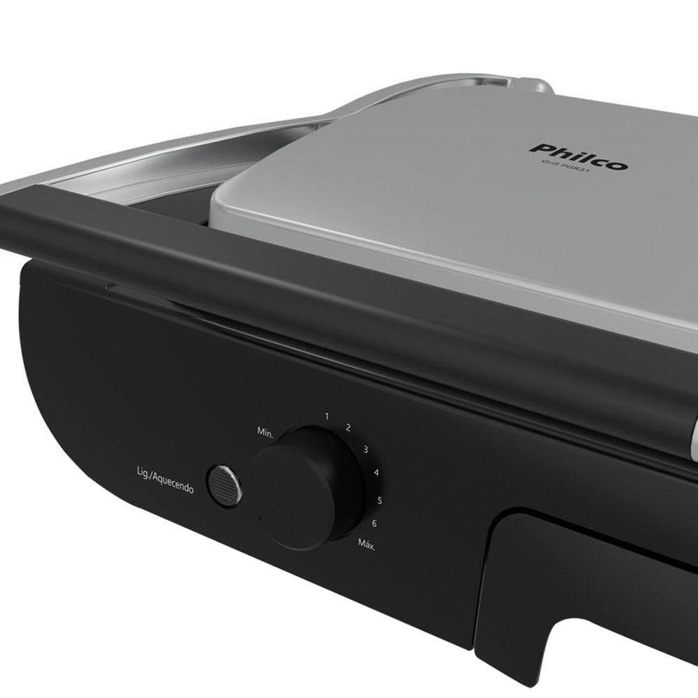 Grill Philco Pgr31 2 Em 1 Inox - Preto 127v - 5