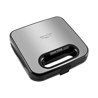 Grill e Sanduicheira Britânia BGR16 Inox Preto com Chapa Antiaderente 750W 110V