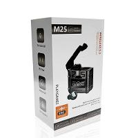 Fone De Ouvido M25 Bluetooth Wireless V5.3 Gamer Com Microfone E Display Led Power Bank - Prata