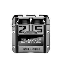 Fone De Ouvido M25 Bluetooth Wireless V5.3 Gamer Com Microfone E Display Led Power Bank - Prata - 5