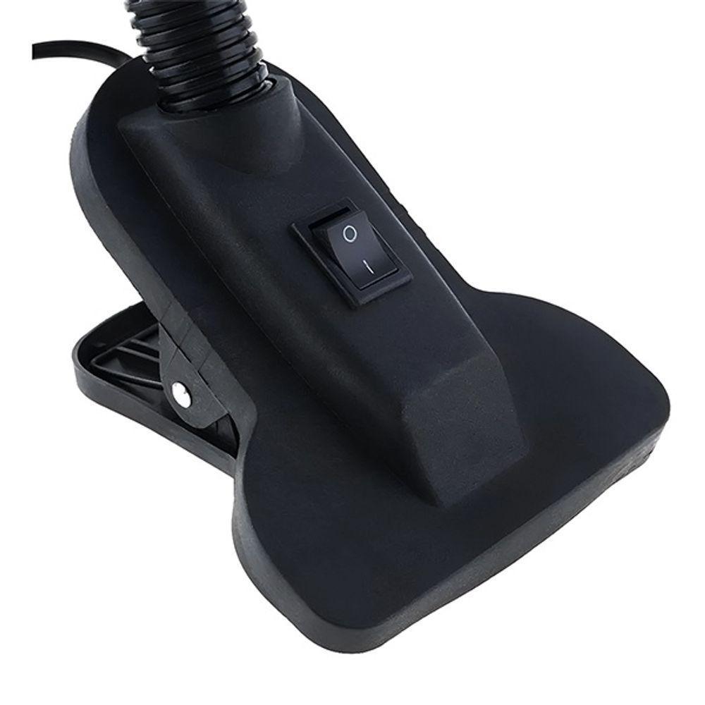 Luminária Articulada Azul Escuro Com Garra Presilha Bivolt E27 Para Escritório E Estudo - 4