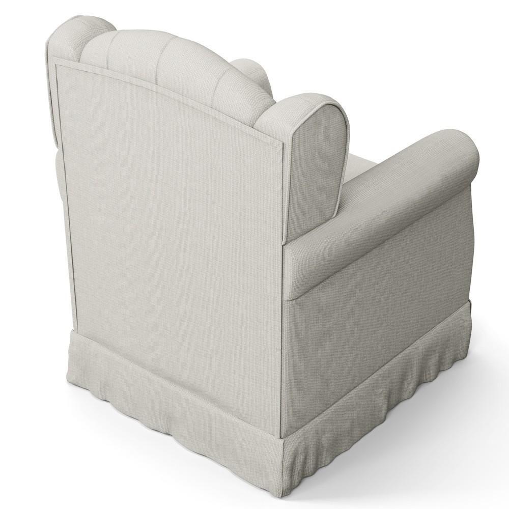 Poltrona De Amamentação Balanço Lucy P04 Linho Off White - Mpozenato - 6