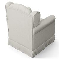 Poltrona De Amamentação Balanço Lucy P04 Linho Off White - Mpozenato - 6