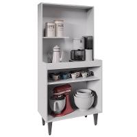 Armário De Cozinha 2 Portas Cantinho Do Café 70cm Bella M24 Branco - Mpozenato - 5