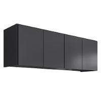 Armário Aéreo Multiuso Lavanderia 118cm Monna Grafite Z34 - Mpozenato - 1