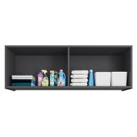 Armário Aéreo Multiuso Lavanderia 118cm Monna Grafite Z34 - Mpozenato - 5