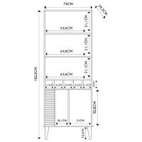 Balcão Buffet E Cristaleira Com Adega Madrid C05 Off White Matte-freijó - Mpozenato - 6