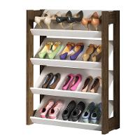 Armário Multiuso Sapateira Az1025 Branco-nogal - Tecno Mobili - 1