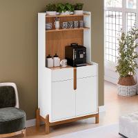 Armário Multiuso Cantinho Do Café Nay C14 Branco-cedro - Mpozenato - 2