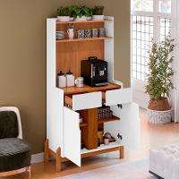 Armário Multiuso Cantinho Do Café Nay C14 Branco-cedro - Mpozenato - 6