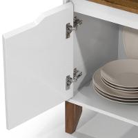 Armário Multiuso Cantinho Do Café 71cm Flow Branco-freijó - Ej Móveis - 8