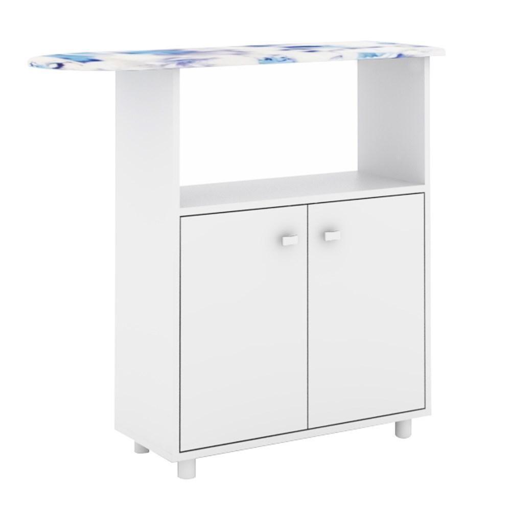 Balcão Com Tábua De Passar 2 Portas Tp3050 Branco - Tecno Mobili - 1