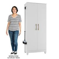 Armário Multiuso Lavanderia 2 Portas Mali M07 Branco - Mpozenato - 5