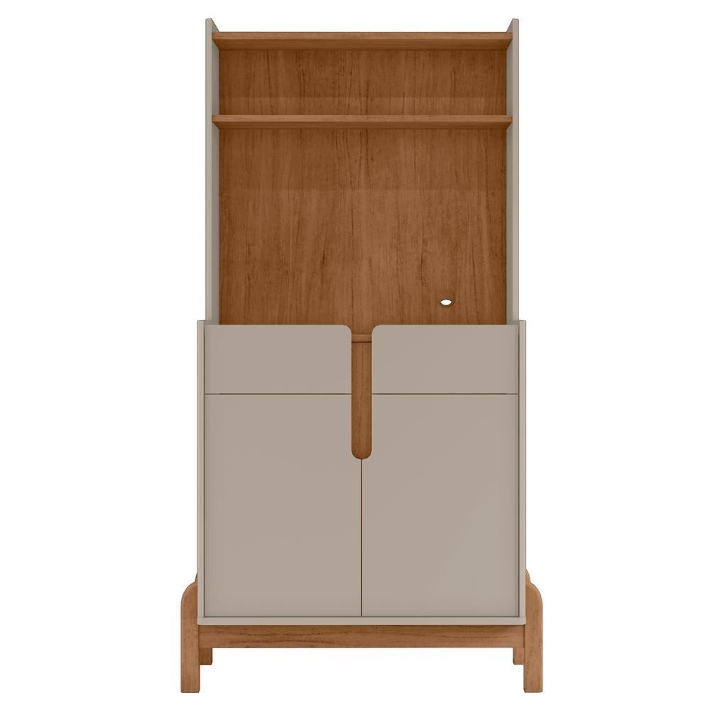 Armário Multiuso Cantinho Do Café Nay C14 Off White-cedro - Mpozenato - 7