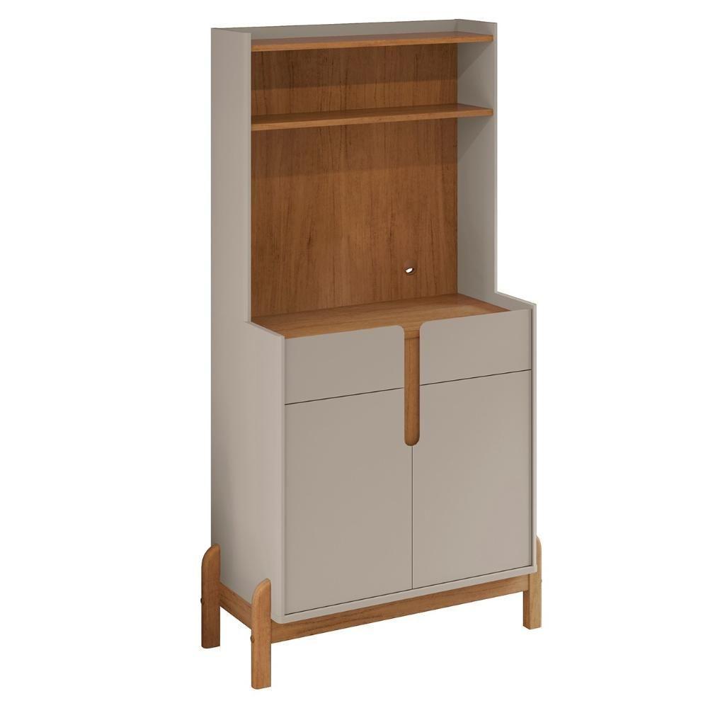 Armário Multiuso Cantinho Do Café Nay C14 Off White-cedro - Mpozenato - 8