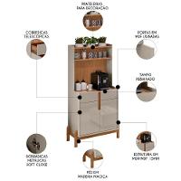 Armário Multiuso Cantinho Do Café Nay C14 Off White-cedro - Mpozenato - 3