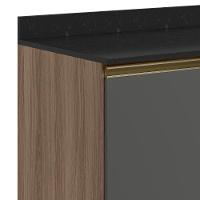 Balcão Para Cooktop Com Tampo 80cm Maly N03 Carvalho-grafite - Mpozenato - 5