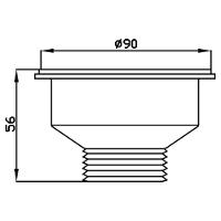 Balcão Gabinete Com Pia Inox 150cm 3 Portas 1 Gaveta Dakota Castanho-cinza - Lumil - 8