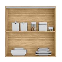 Armario De Cozinha Suspenso Art 80 Cm Com 2 Portas Freijó Soft - 2