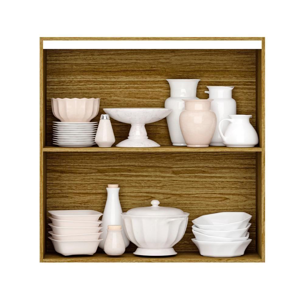 Armario De Cozinha Suspenso Art 80 Cm Com 2 Portas Freijo Riscatto - 2