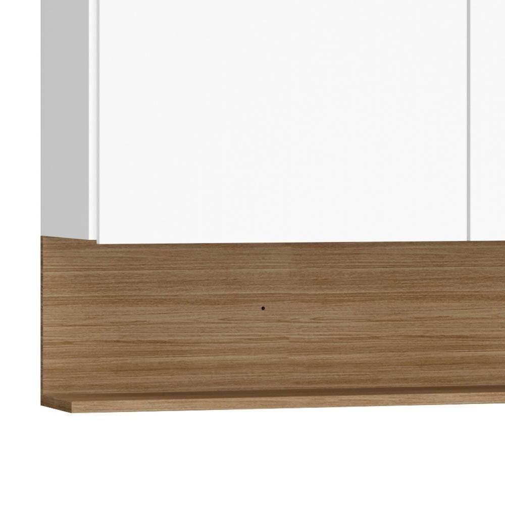 Armário De Cozinha 4 Peças Balcão Com Pia 120cm Lina08 Z06 Supremo-freijó - Mpozenato - 3