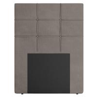 Cabeceira Cama Box Solteiro 90cm Esmeralda Veludo J02 Bege - Mpozenato - 3