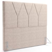 Cabeceira Cama Box Casal King 195cm Aura Suede W01 Bege - Mpozenato - 1