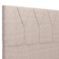 Cabeceira Cama Box Casal King 195cm Aura Suede W01 Bege - Mpozenato - 5