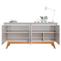 Balcão Buffet Classic Com Espelho Adnet 67cm Hi01 Off White - Mpozenato - 2
