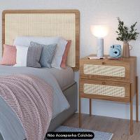 Cabeceira Solteiro E Mesa Pés De Metal Arlo A10 Hanover-dourado - Mpozenato - 2