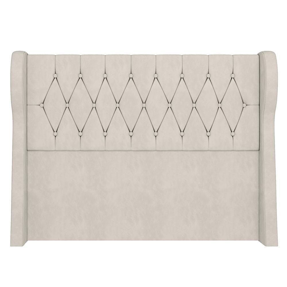 Cabeceira Casal Queen Cama Box 160cm Malva I02 Veludo Bege - Mpozenato - 6